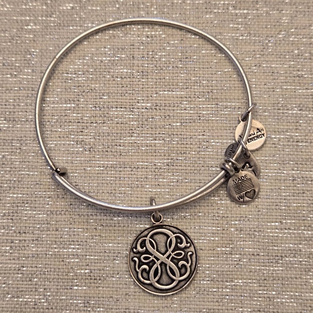 Alex and Ani Infinity Silver Charm Bracelet